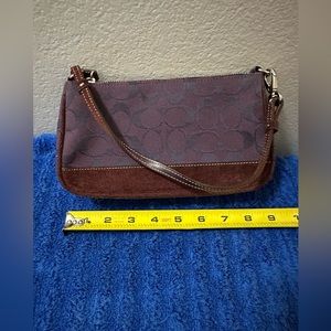 Coach mini purse in purple